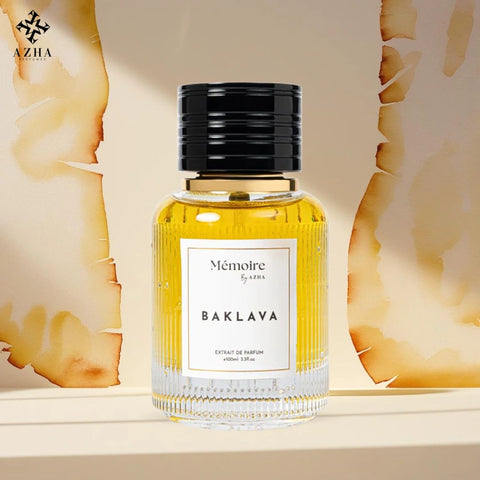 Baklava Extrait de Parfum Spray 100ml (3.3 Oz) - Memoire Collection by Azha | Where Decadence Meets Elegance - Intense Oud