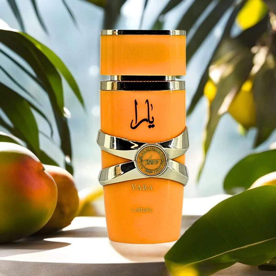 Yara Tous Eau de Parfum Spray 100ml (3.4 oz) & All Over Spray 150ml (5.07 oz) by Lattafa | Scent That Lifts You (Bundle) - Intense Oud
