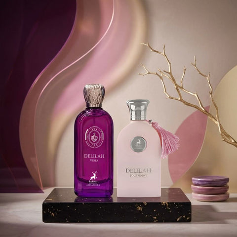 Delilah Pour Femme & Viola Eau de Parfum Sprays 100ml (3.4 oz) by Maison Alhambra (Bundle)