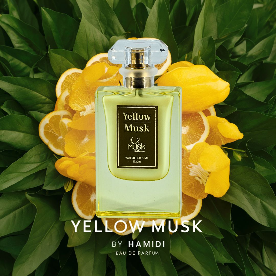 YELLOW MUSK WATER PERFUME 30ML (1.01 OZ) By Hamidi | Indulge In The Vibrant & Refreshing Aroma. - Intense Oud