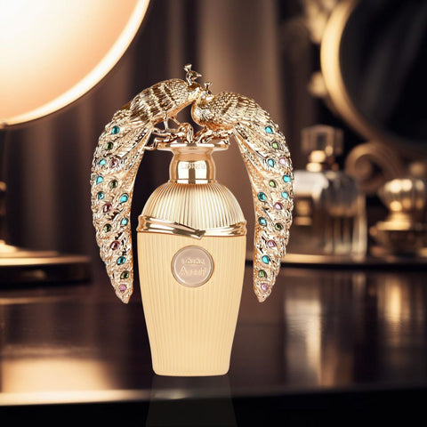 Afeef Eau De Parfum Spray 100ML (3.4 OZ) by Lattafa | An Exotic Fusion of Juicy Peach, Opulent Florals & Warm, Seductive Woods. - Intense Oud
