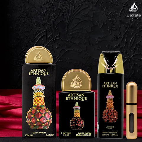 Artisan Ethnique 3-Piece Perfume Gift Set by Lattafa Pride (Gift Set)