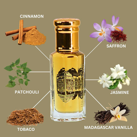 Red Tobaco Perfume Oil 12ML (0.40 OZ) With Black Gift Box By Intense Oud | Spicy Cinnamon, Oud, Sweet Apple & Warm Tobacco With Vanilla. - Intense Oud