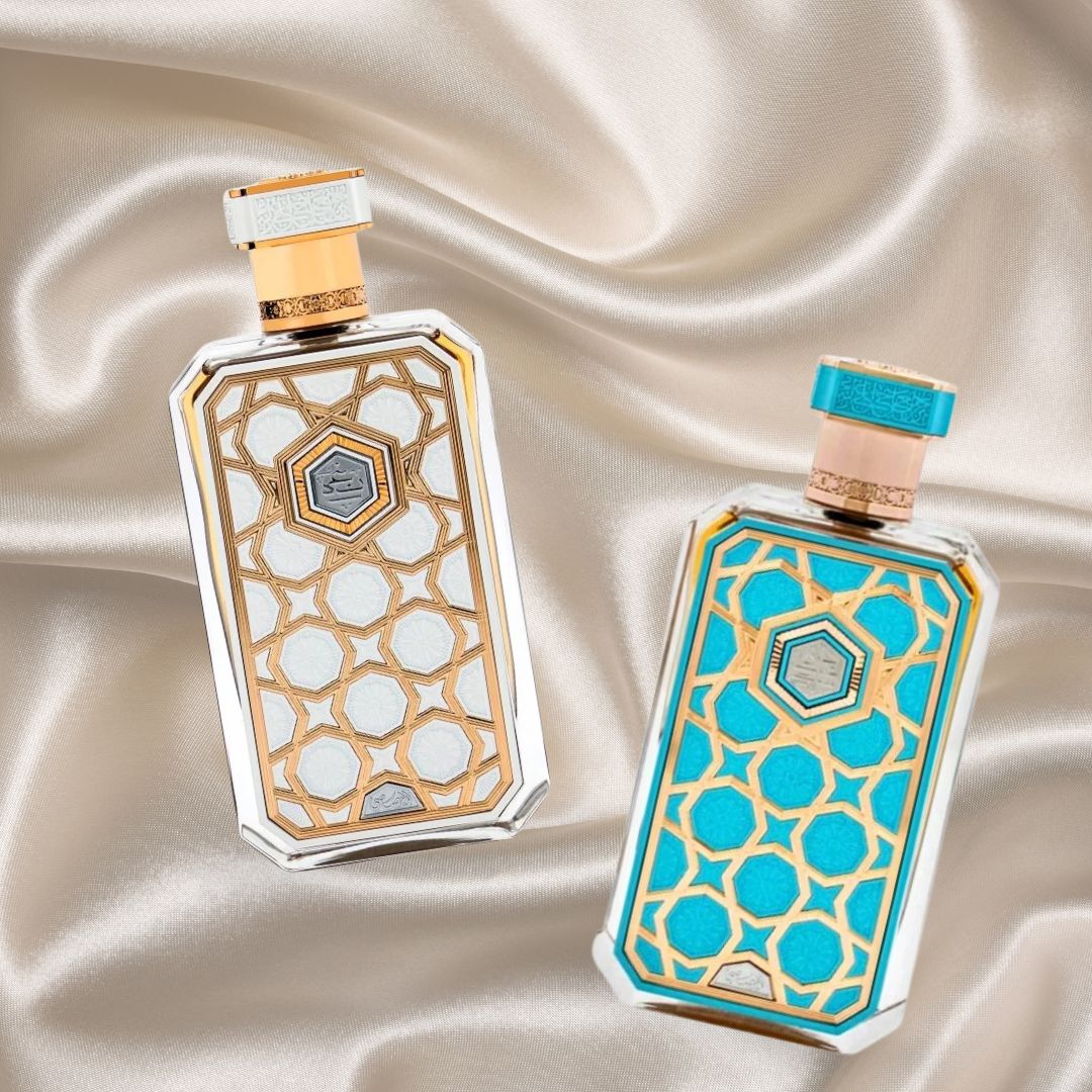 Arabian Prive Collection Saada & Nagham - EDP Sprays 70ML (2.36 OZ) by Rasasi | Long Lasting & Luxurious Fragrances. (DELUXE BUNDLES) - Intense Oud
