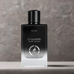 Exquisite Club Pour Homme Eau De Parfum Spray 100ML (3.4 OZ) by Maison Alhambra | A Fresh, Spicy Start with Floral Elegance & a Warm, Smooth Finish. - Intense Oud