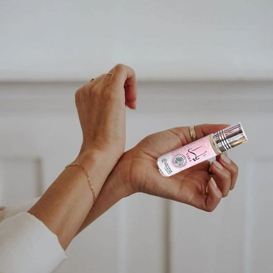 Bundle of Ard Al Zaafaran Yara Roll-On Perfume Oil and Intense Elite La Passion Absolu Eau de Parfum spray for women.