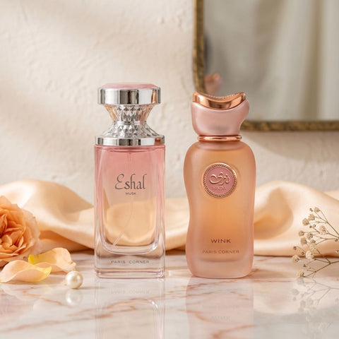 Eshal Musk & Nada Wink Eau De Parfum Spray 100ml (3.4 oz) By Paris Corner (Bundle)
