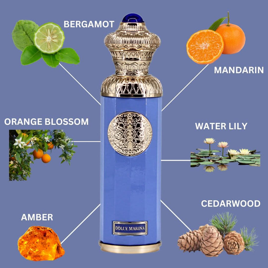 Dolce Marina Eau de Parfum spray by Surrati, 140ml bottle with elegant packaging and floral fragrance design.