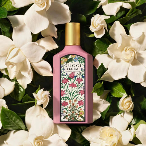 Gucci Flora Gorgeous Gardenia Travel Set (EDP Spray 3.3 Oz & EDP Spray 0.33 Oz) | Dew-Kissed Petals & Sugar-Dusted Sunshine - Intense Oud