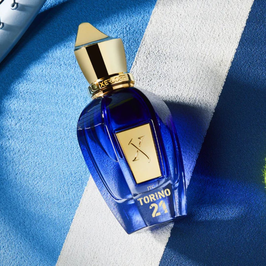 Xerjoff Torino21 Eau de Parfum Spray 50ml bottle with elegant design and cap, showcasing the luxury fragrance packaging.
