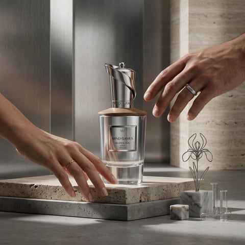 Soulmate Queening Extrait de Parfum by Mind Games, 100ml EDP bottle with elegant packaging and fragrant liquid inside.