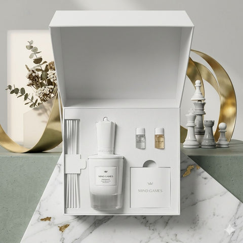 Mind Games Prodigy Extrait de Parfum 100ml EDP bottle with sleek design on a neutral background.