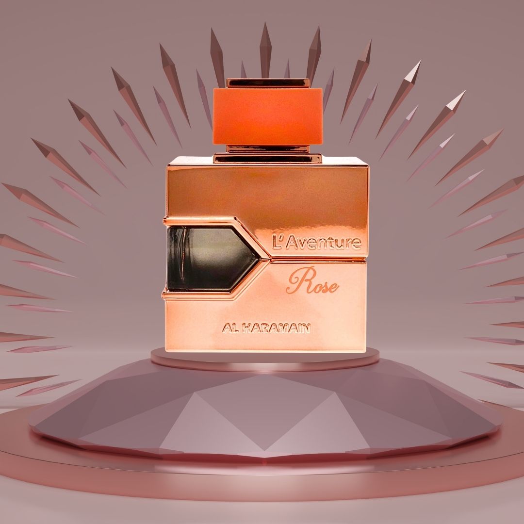 L'Aventure Rose EDP Spray 100ML (3.4 OZ) by Al Haramain | A Long Lasting & Exquisitely Romantic Blend of Freshness & Warmth. - Intense Oud