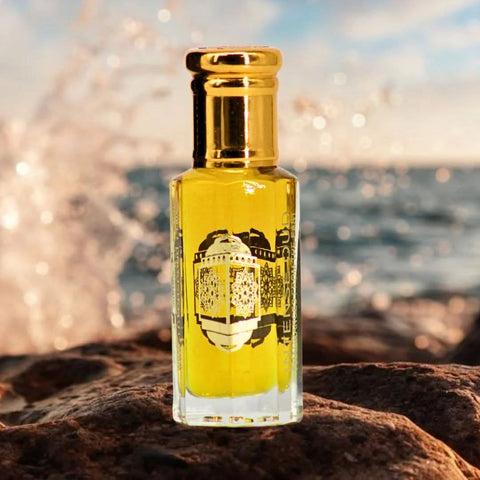 Bundle of Fawaken Crushed & Noble Fruits perfume oils by Intense Oud in 12ml bottles with a black gift box.