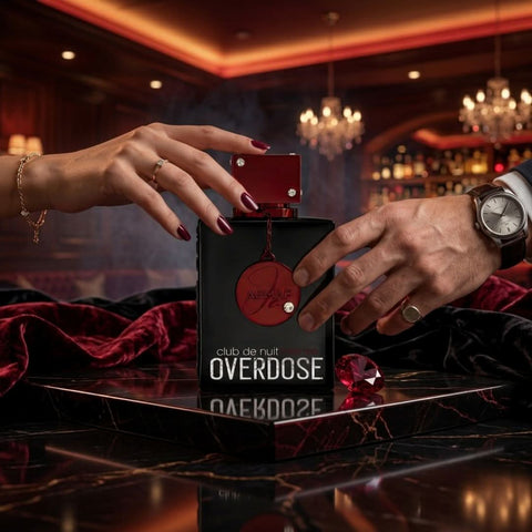 AUCTION Club de Nuit Intense Overdose Eau de Parfum Spray 105ml (3.5 oz) by Armaf (Velvet Pouch)