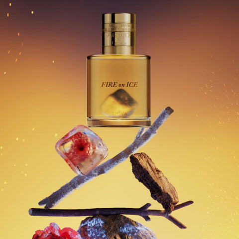 AUCTION Fire On Ice Eau de Parfum Spray 110ml (3.71 oz) by Lattafa (Velvet Pouch)