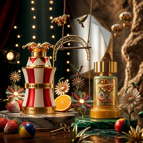 The Show Magnifique & Indomitable Eau De Parfum Sprays 100ml (3.4 oz) By Paris Corner (Bundle)