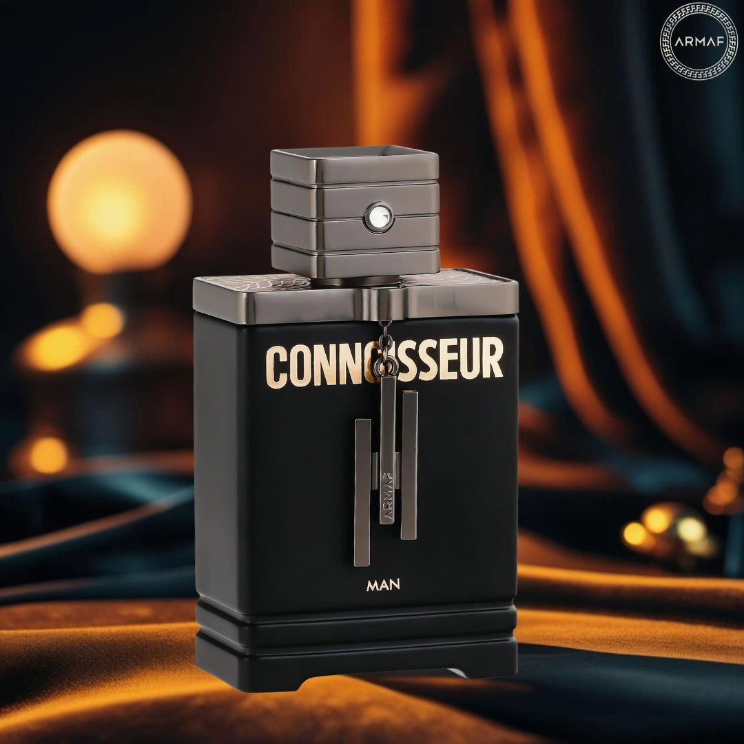 Connoisseur Man Eau de Parfum Spray 100ml (3.4 oz) by Armaf | Crisp Green Apple & Ginger Spark Warmed by Smoky Woods - Intense Oud
