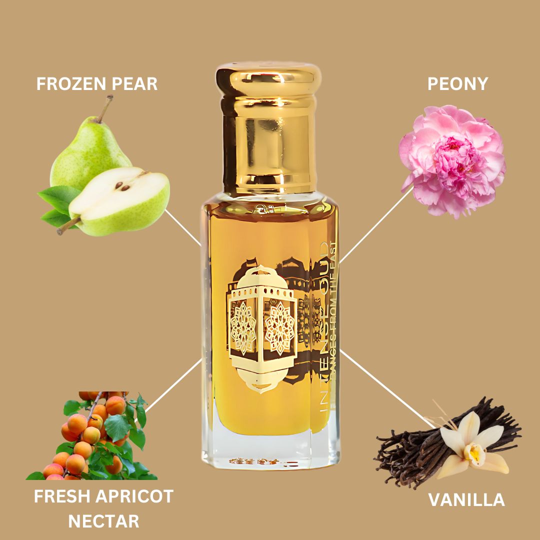 Crushed Perfume Oil 12ML (0.40 OZ) With Black Gift Box By Intense Oud | Frozen Pear, Peony & Apricot With A Vanilla & Musk Finish. - Intense Oud