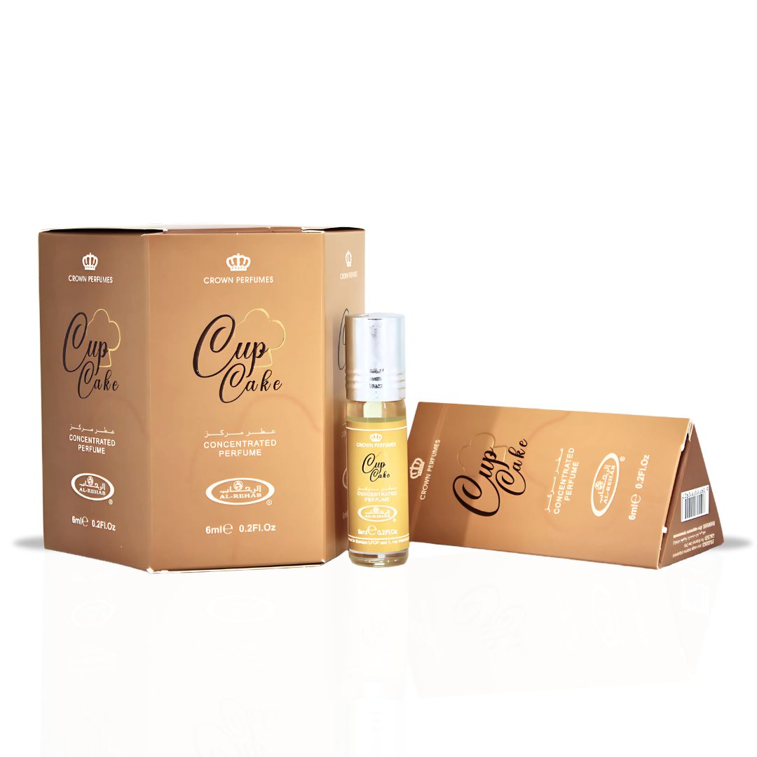 Cupcake Perfume Oil CPO 6ML (0.2 OZ) By Al Rehab | Citrus, Creamy Vanilla & Amber For A Cozy, Sweet Finish. (Pack Of 6) - Intense Oud