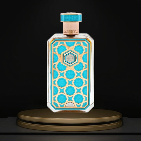 Rasasi Arabian Prive Collection Saada EDP spray bottle, luxurious 70ML Eau De Parfum with elegant packaging and fragrance details.