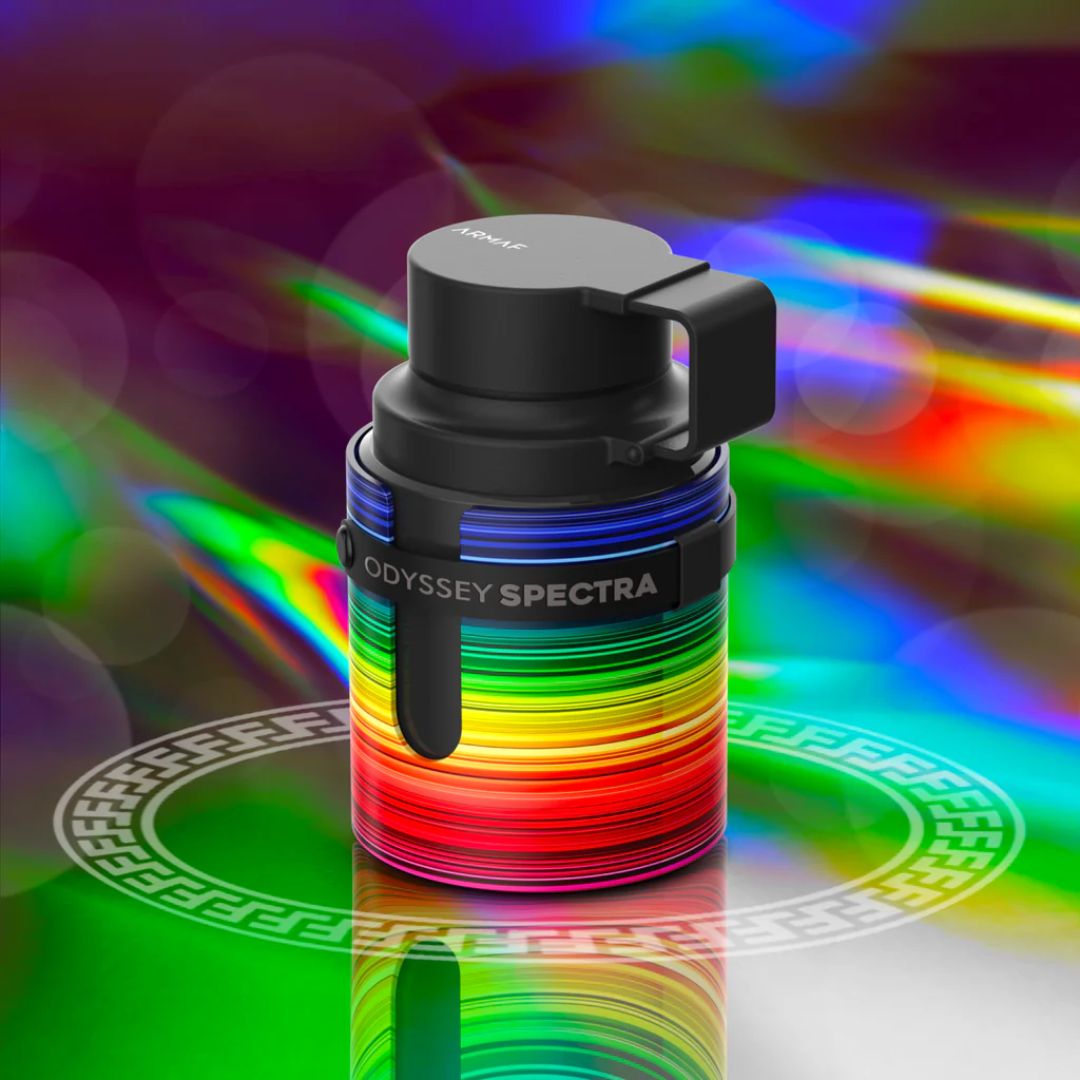 Odyssey Spectra Rainbow Edition Eau de Parfum Spray 100ML (3.4 OZ) by Armaf | Spiced Fruit, Floral Finesse & A Smoky-Sweet Embrace. - Intense Oud