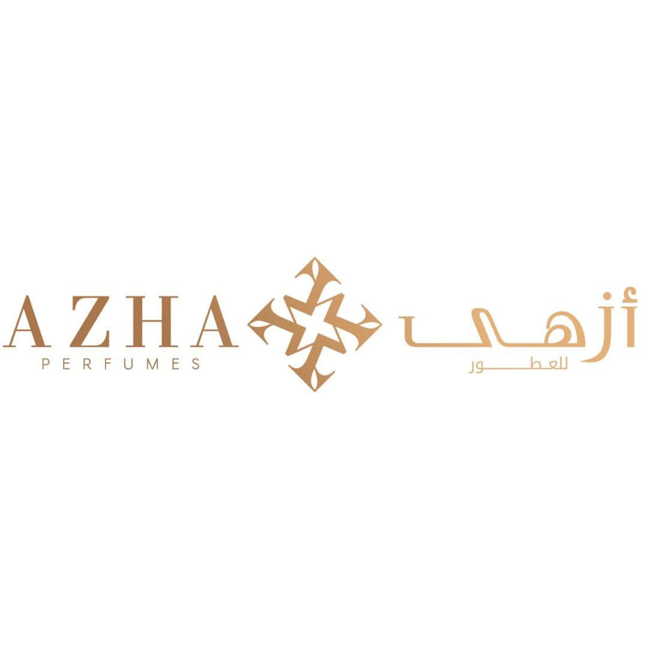 AZHA Agarwood Amber Eau de Parfum spray bottle, 100ml, with elegant packaging and amber-colored liquid visible.