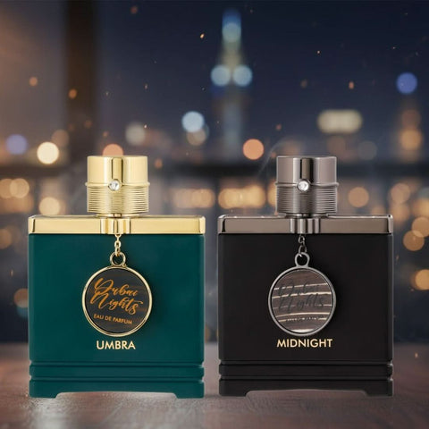 Dubai Nights Umbra & Dubai Night Midnight Eau de Parfum Spray 100ml (3.4 oz) by Armaf (Bundle) - Intense Oud
