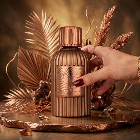 Qissa Delicious Eau de Parfum spray by Paris Corner, 100ml bottle with elegant fragrance design and floral accents.
