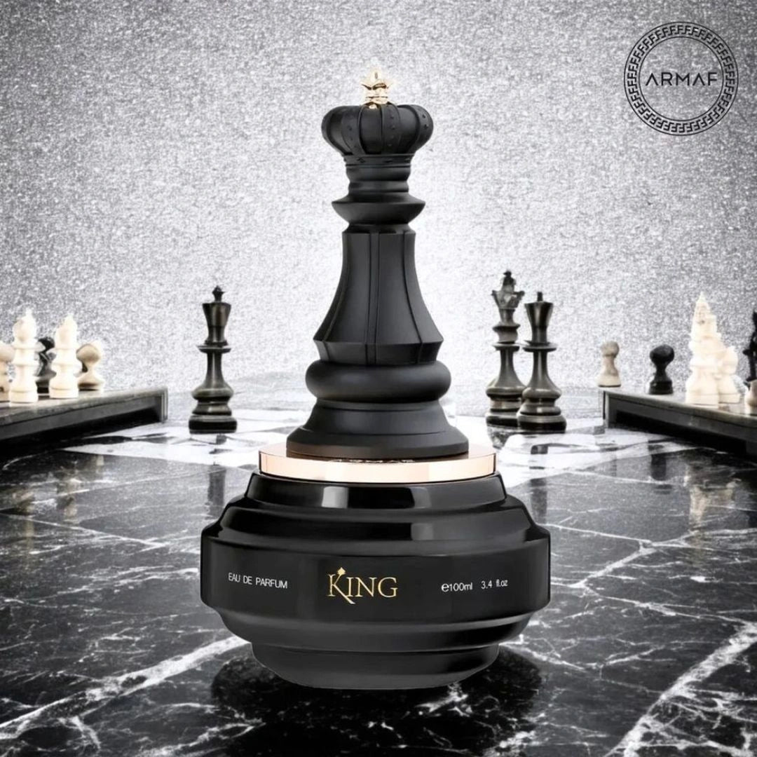 King Check Mate Eau de Parfum Spray 100ml (3.4 oz) by Armaf | Decadent as Dessert, Refined as Royalty - Intense Oud