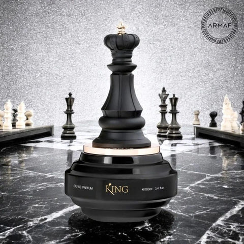 King Check Mate Eau de Parfum Spray 100ml (3.4 oz) by Armaf | Decadent as Dessert, Refined as Royalty - Intense Oud