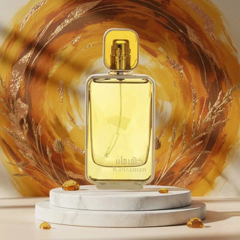Arabian Oud Kahraman Eau de Parfum spray 100ml bottle with elegant packaging and floral fragrance design.