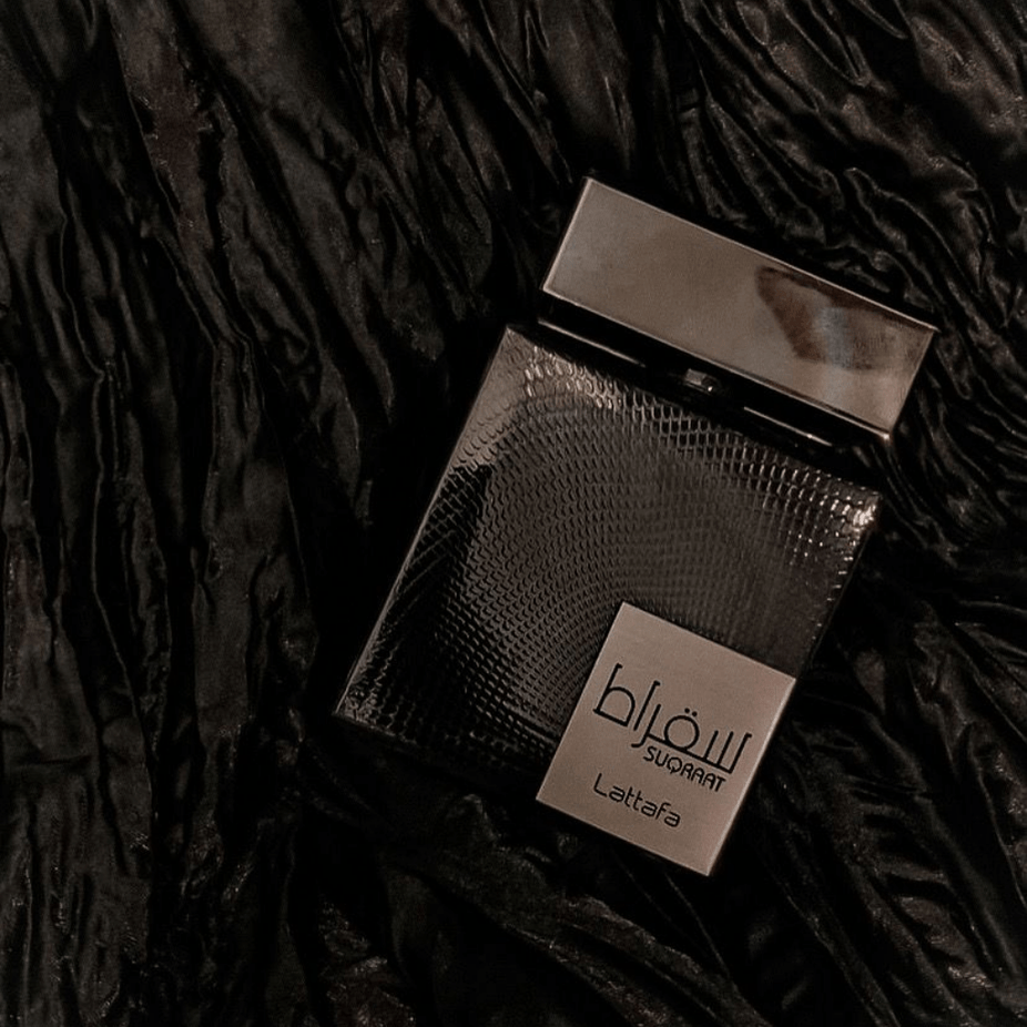 Lattafa Suqraat Eau de Parfum spray 100ml bottle, elegant packaging and design for this luxurious fragrance.