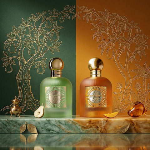 Pear Potion & Mango Punch Eau de Parfum Sprays 100ml (3.4 oz) by Paris Corner (Bundle)
