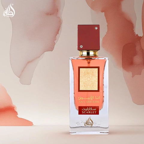 Ana Abiyedh Scarlet Eau de Parfum Spray 60ml (2.04 oz) by Lattafa | Sweetness With A Bold Edge - Intense Oud