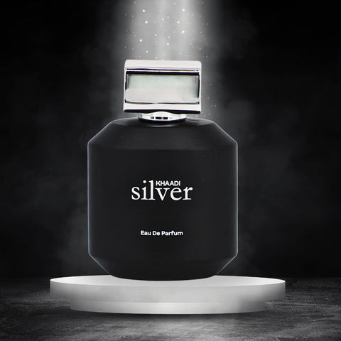 Silver EDP Spray 100ML (3.4 OZ) by Khaadi | Long Lasting, Refreshing, Citrusy, Powdery, Sweet Perfumes. - Intense Oud