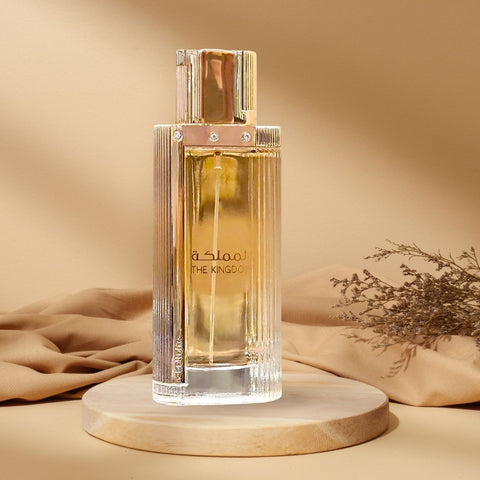 AUCTION The Kingdom for Women Eau de Parfum Spray 100ml (3.4 oz) by Lattafa (Velvet Pouch)