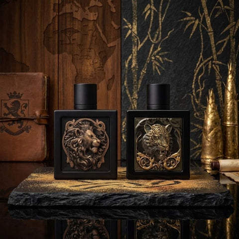 Rayhaan Lion & Tiger Eau de Parfum Sprays 100ml (3.4 oz) by Rayhaan (Bundle)