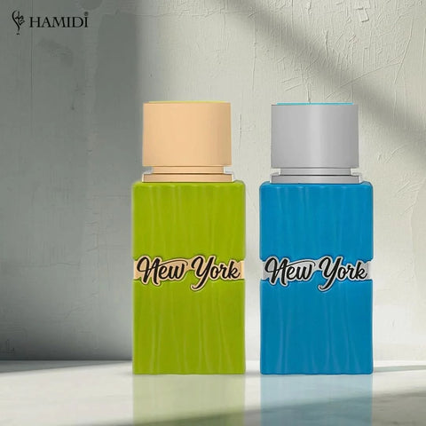 Hamidi New York Life and Dream Eau de Parfum spray bundle, 100ml bottles with elegant packaging and branding.