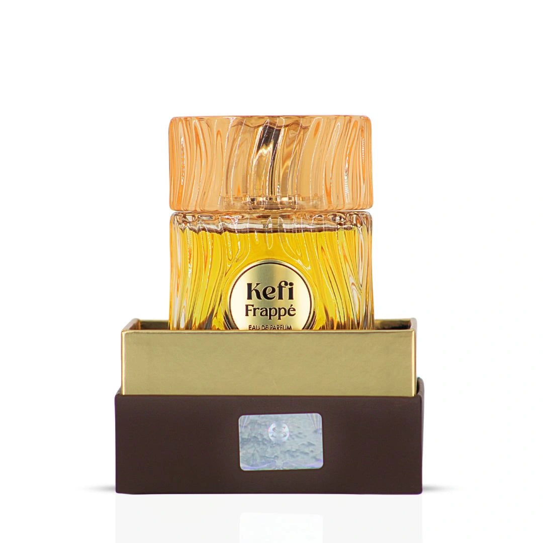 Kefi Frappe Eau de Parfum Spray 100ml (3.4 oz) by Elite Risala | Sweet, Roasted & Irresistibly Cozy - Intense Oud