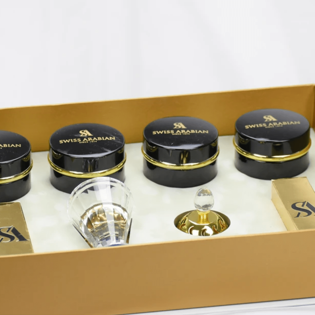 Bakhoor Mabkhara Gift Set by Swiss Arabian Intense Oud