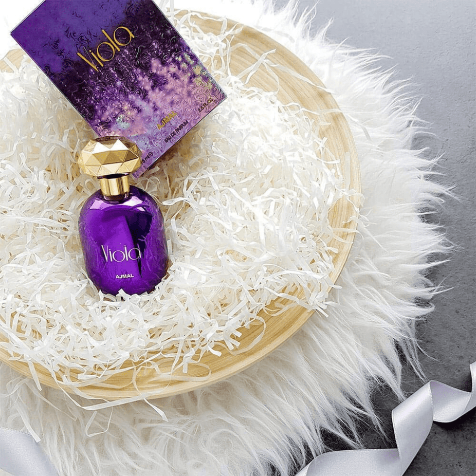 Ajmal Viola for Women Eau De Parfum 75ML bottle with elegant packaging and floral fragrance design.