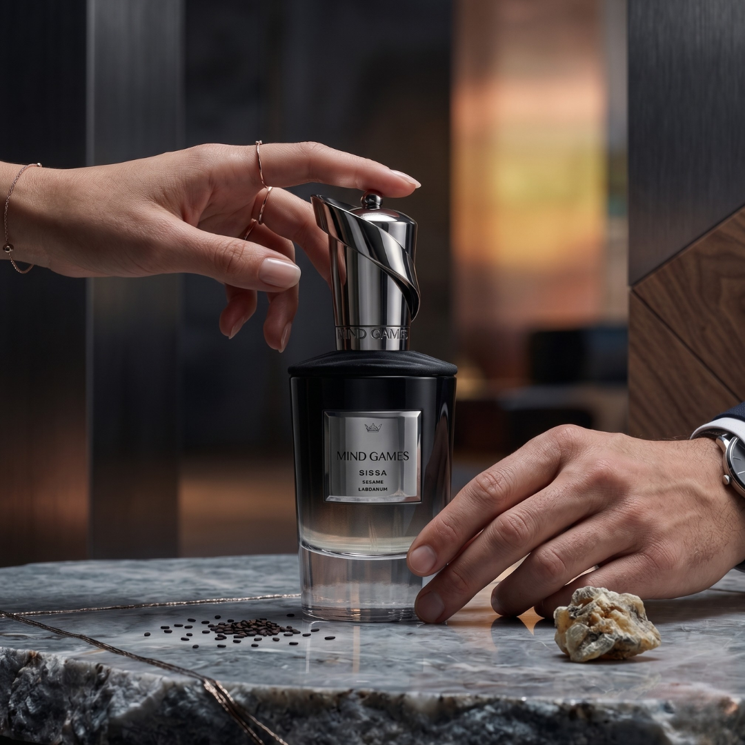 Sissa Extrait de Parfum 100ml by Mind Games, elegant EDP bottle with sleek design and clear fragrance label.