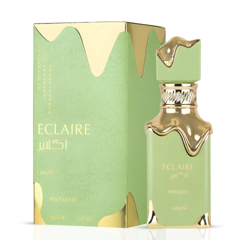 The Pompous Pistachio Bundle featuring three 100ml Intense Oud EDP sprays from Lattafa, Paris Corner, and Ard Al Zaafaran.