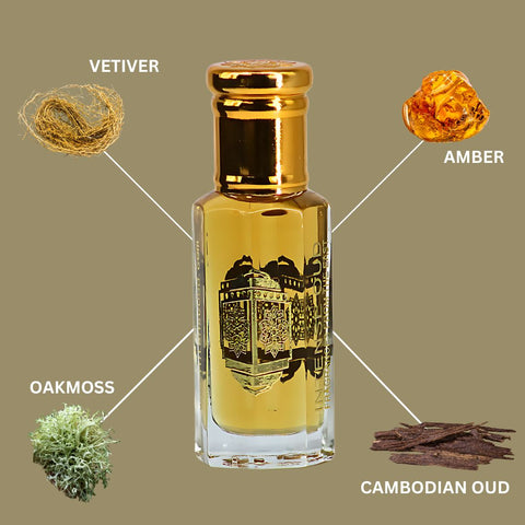 Oud Al Arab Perfume Oil 12ML (0.40 OZ) With Black Gift Box By Intense Oud | A Bold Blend Of Amber, Vetiver & Smoky Cambodian Oud. - Intense Oud