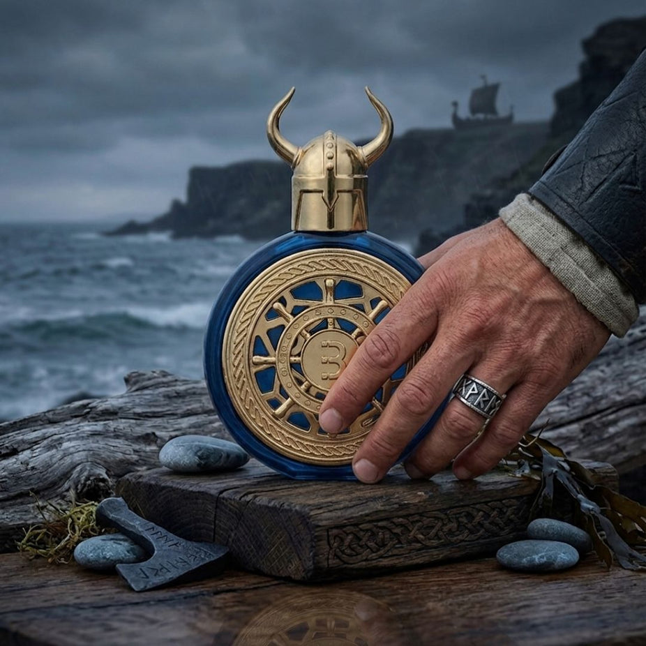 Bharara Viking Beirut Eau de Parfum spray 100ml bottle with black cap and label, showcasing the BHARARA fragrance packaging.
