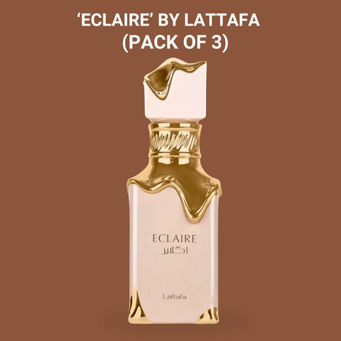 Eclaire EDP Spray 100ML (3.4 OZ) By Lattafa | Long Lasting & Enchanting Fragrance For Women. (PACK OF 3) - Intense Oud