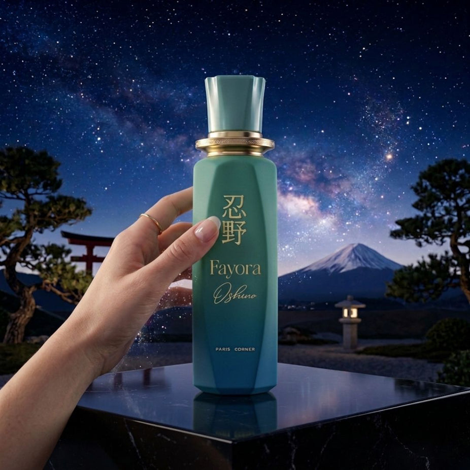 Fayora Oshino Eau de Parfum Spray 100ml by Paris Corner, elegant bottle with floral and woody scent notes.