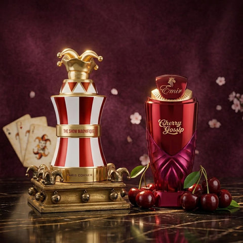The Show Magnifique & Cherry Gossip  Eau de Parfum Sprays 100ml (3.4 oz) by Paris Corner (Bundle)