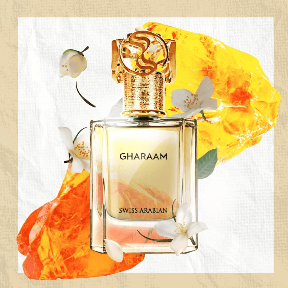 Swiss Arabian Gharaam Waaw Series EDP bottle, 50ml Eau De Parfum with elegant packaging and sleek design.